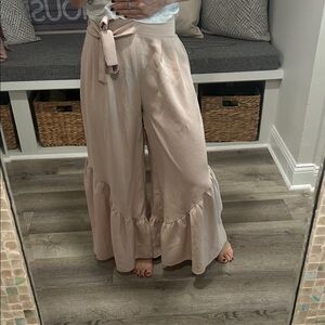 Women's Wide Leg Pants in blush